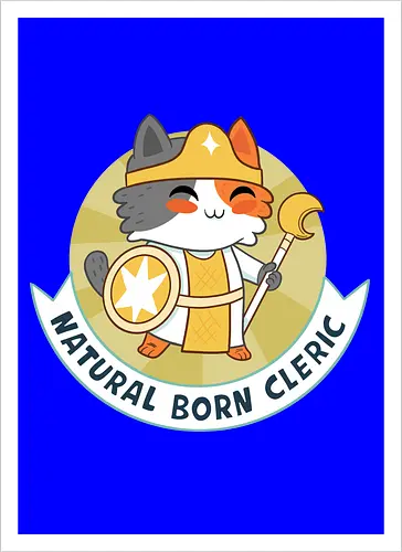 RPG Cats - Natural Born Cleric