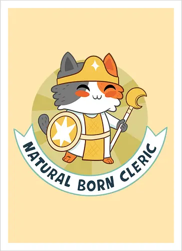 RPG Cats - Natural Born Cleric