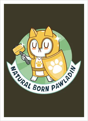 RPG Cats - Natural Born Pawladin