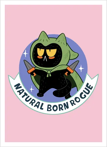 RPG Cats - Natural Born Rogue