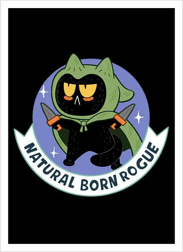 RPG Cats - Natural Born Rogue