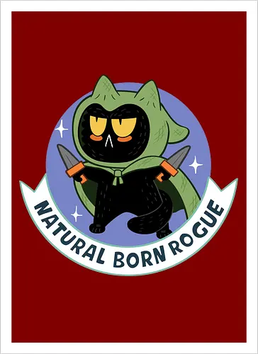 RPG Cats - Natural Born Rogue