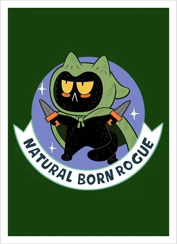 RPG Cats - Natural Born Rogue