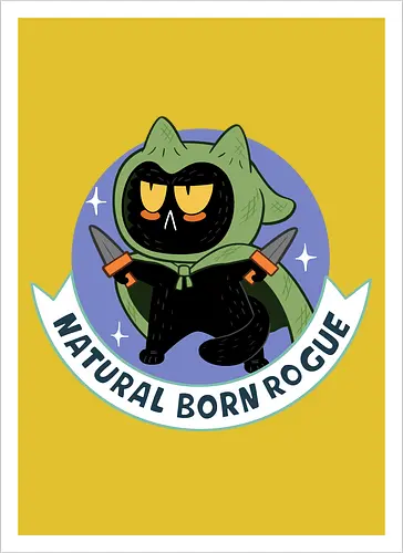 RPG Cats - Natural Born Rogue