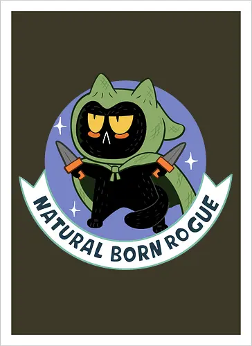 RPG Cats - Natural Born Rogue