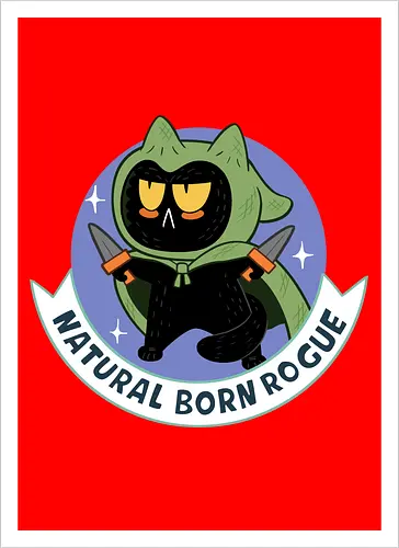 RPG Cats - Natural Born Rogue