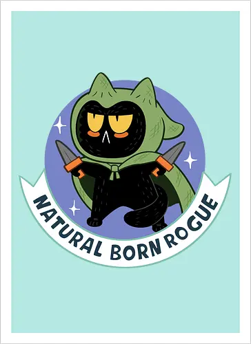 RPG Cats - Natural Born Rogue