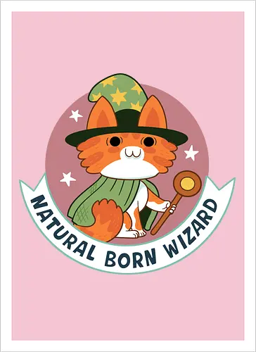 RPG Cats - Natural Born Wizard