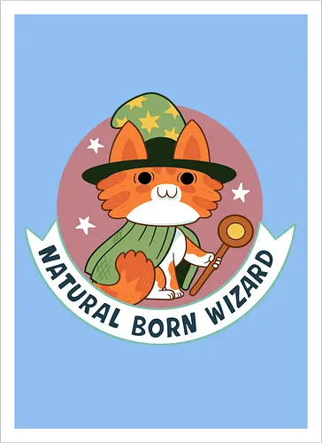 RPG Cats - Natural Born Wizard