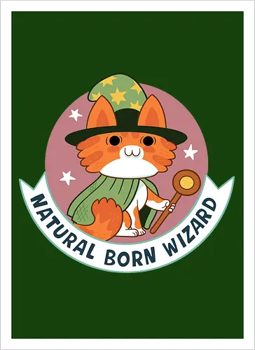 RPG Cats - Natural Born Wizard