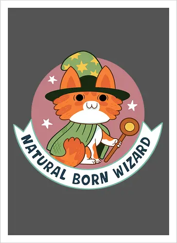 RPG Cats - Natural Born Wizard