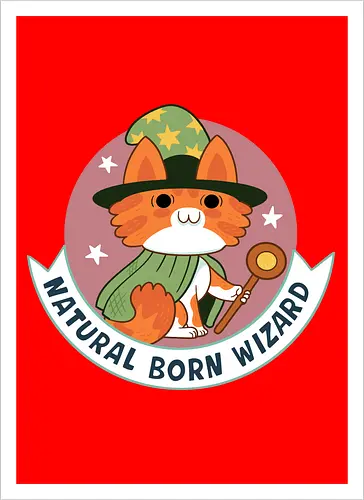 RPG Cats - Natural Born Wizard