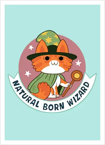 RPG Cats - Natural Born Wizard