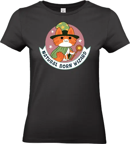 RPG Cats - Natural Born Wizard - RPGArt, FantasyIllustration, DungeonCrawl, CuteFantasy, rpg, Pen and Paper, Katzen, fantasy katzen, Pen and paper, RPG, gaming, fantasy, D20, 20 sided dice, character classes, rollenspiel, rpg, rpg katzen - Standard T-Shirt (Frauen)
