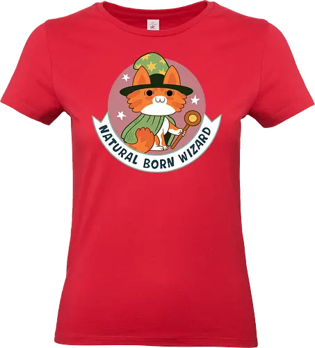 RPG Cats - Natural Born Wizard - RPGArt, FantasyIllustration, DungeonCrawl, CuteFantasy, rpg, Pen and Paper, Katzen, fantasy katzen, Pen and paper, RPG, gaming, fantasy, D20, 20 sided dice, character classes, rollenspiel, rpg, rpg katzen - Standard T-Shirt (Frauen)
