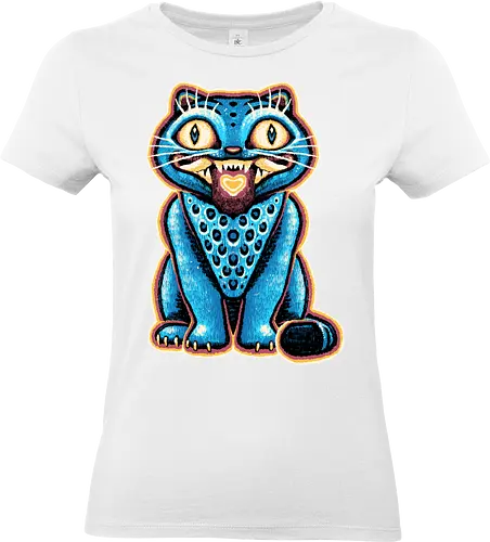 Embroidered Cat - Movie, hunter, demons, superstars, tiger, animal, cute, animation, animated - Standard T-Shirt (Frauen)