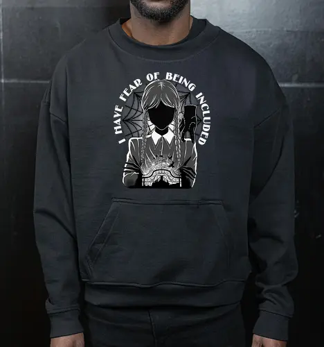 FOBI - Wednesday, Addams, Addams Family - Cropped Sweatshirt