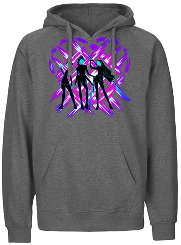 Three Hunters - Huntrix, K-Pop Demon Hunters - Fairtrade Hoodie