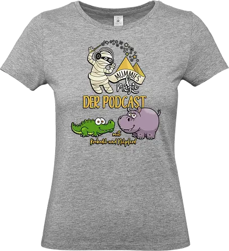 Podcast Mummies & Magic - Nilpferd, Krokodil, Mumie, Ägypten, Podcast, Pyramide - Standard T-Shirt (Frauen)