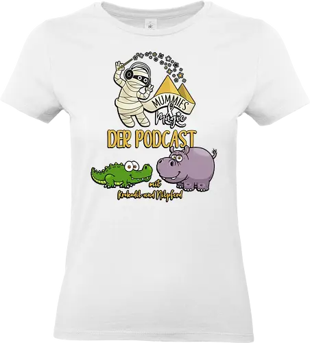 Podcast Mummies & Magic - Nilpferd, Krokodil, Mumie, Ägypten, Podcast, Pyramide - Standard T-Shirt (Frauen)