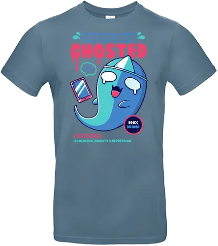 GHOSTED - ghost, halloween, cute, kawaii, joke, ghosted, funny - Standard T-Shirt