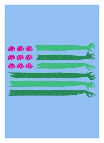 american zombie flag 