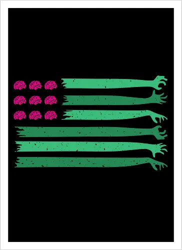 american zombie flag 