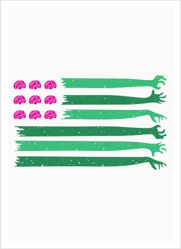 american zombie flag 