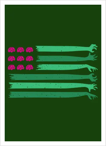 american zombie flag 