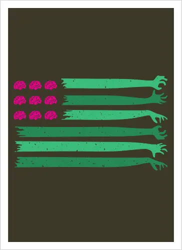 american zombie flag 