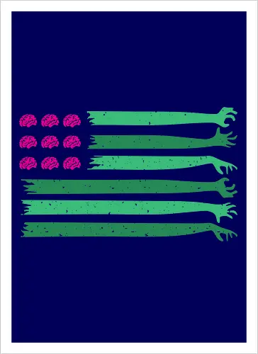american zombie flag 