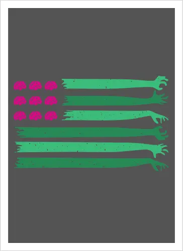 american zombie flag 