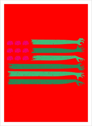 american zombie flag 