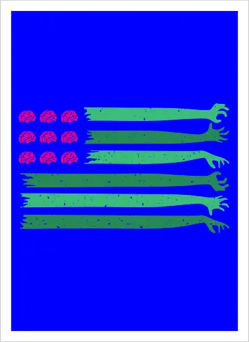 american zombie flag 