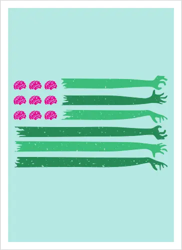 american zombie flag 