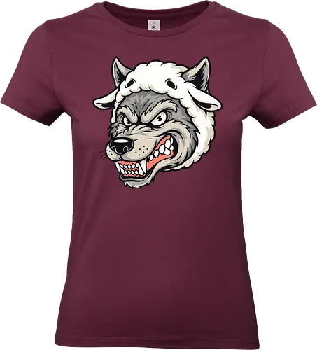 Wolf in Sheep’s Clothing - wolf in sheep’s clothing, fierce wolf art, edgy animal illustration, predator disguise design, ironic wolf cartoon, bold wolf drawing, humor animal art, alternative illustration, strong graphic design, POD wolf design, unique wolf artwork, alternative streetwear, wolf fashion illustration, dark humor cartoon, funny predator prey art, dangerous wolf design, gothic wolf style, angry wolf face art, statement t-shirt print, edgy wolf lovers gift - Standard T-Shirt (Frauen)