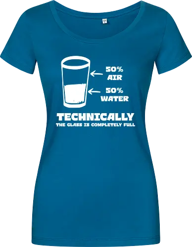 Technisch gesehen ist das Glas komplett voll – Lustiges Motiv