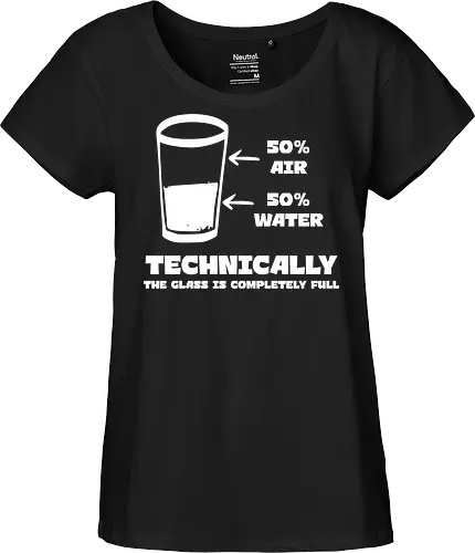 Technisch gesehen ist das Glas komplett voll – Lustiges Motiv