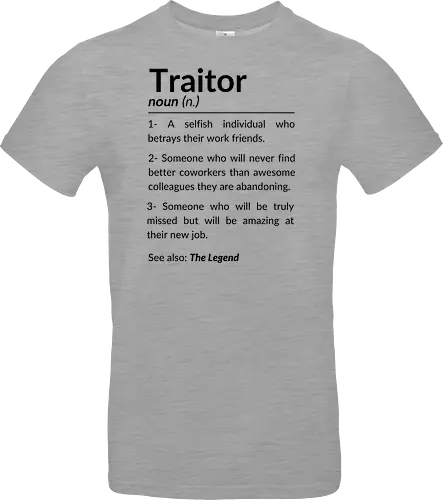 Lustiges Abschiedsgeschenk für Kollegen – Goodbye Traitor