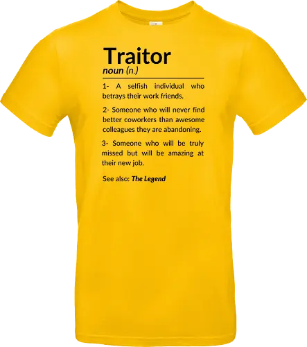 Lustiges Abschiedsgeschenk für Kollegen – Goodbye Traitor