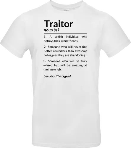 Lustiges Abschiedsgeschenk für Kollegen – Goodbye Traitor