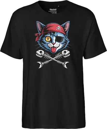 Pirate Cat Skull Crossbones