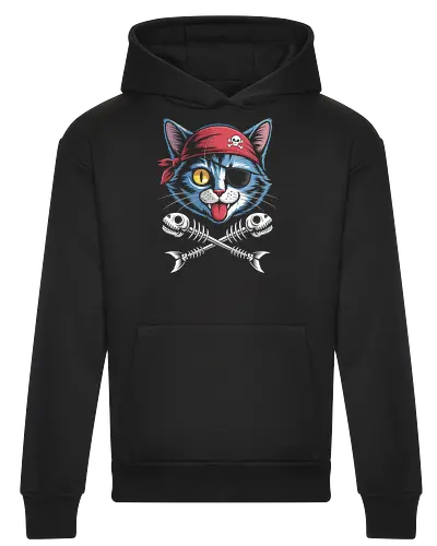 Pirate Cat Skull Crossbones
