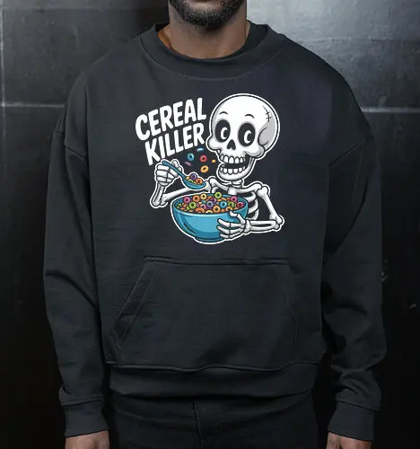 Cereal Killer Skeleton Funny