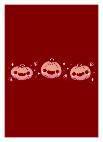 Kawaii Cute Halloween Pumpkins