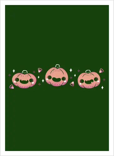 Kawaii Cute Halloween Pumpkins