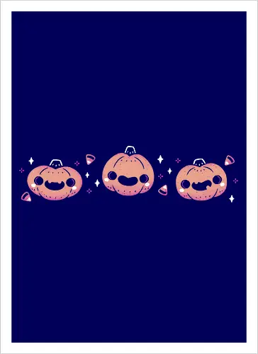 Kawaii Cute Halloween Pumpkins