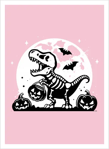 Spooky T-Rex Skeleton