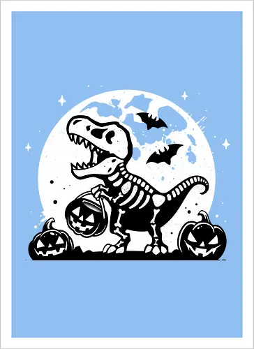 Spooky T-Rex Skeleton