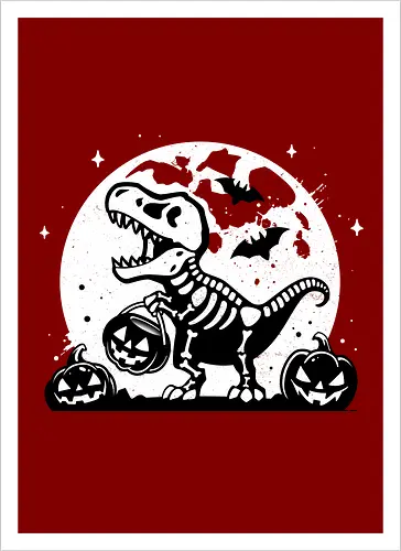 Spooky T-Rex Skeleton